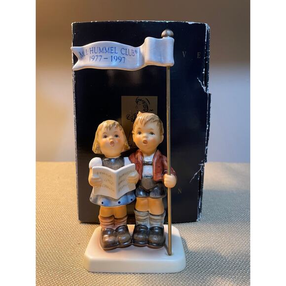 Goebel Hummel Figurine, 5 7/8” Tall, “Celebrate With Song", 790, TMK-7 in Box - Picture 1 of 8